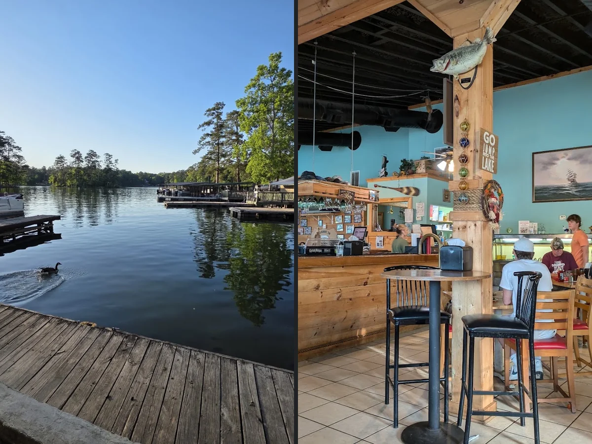 Lakeview Restaurant dining room with lake views