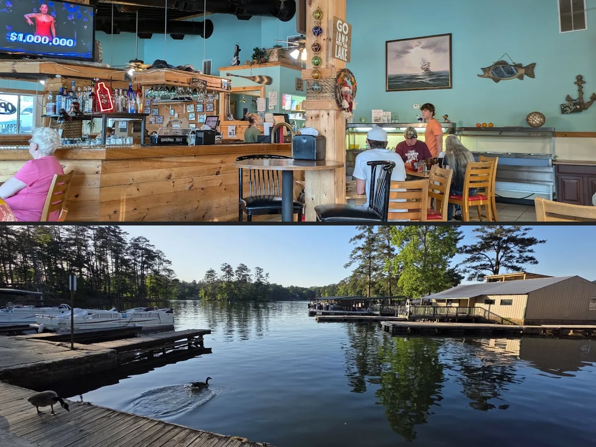 Lakeview Restaurant dining room with lake views